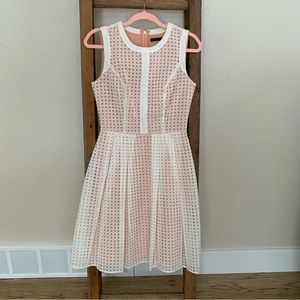 NWOT Tommy Hilfiger Peachy Pink Lace A-Line Dress